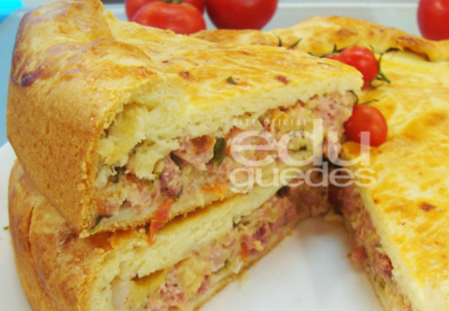 torta de calabresa com requeijão