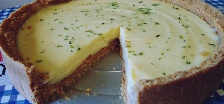 torta de biscoito de limão