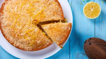 torta de limão com coco