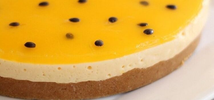 torta de biscoito de maracujá