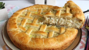 torta de palmito com queijo