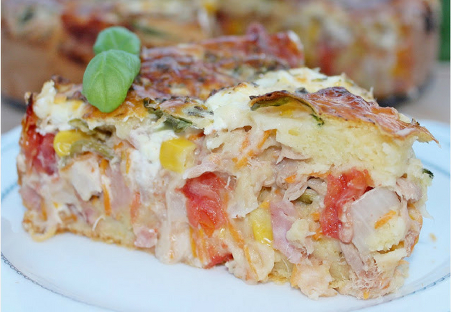 receita de torta salgada de atum e cream cheese