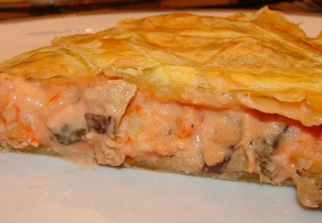 receita de torta salgada de camarão