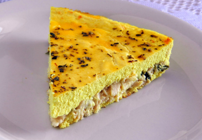 torta salgada de frango com ricota