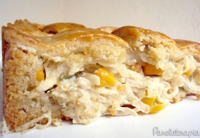 receita de torta salgada de frango e requeijão
