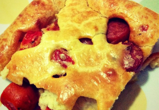 receita de torta salgada de salsicha