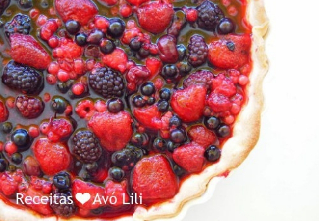 tortas doces de frutos vermelhos