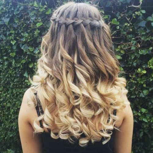 trança cascata tipo coroa