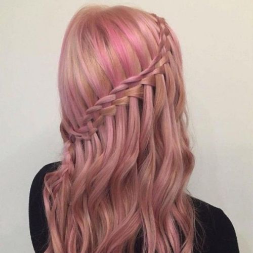 trança cascata em curva