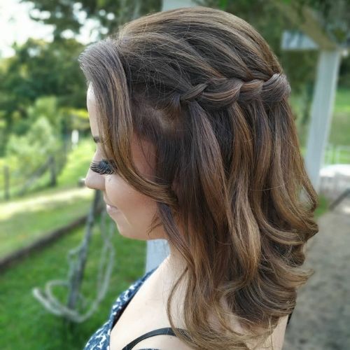 trança cascata estilo simples