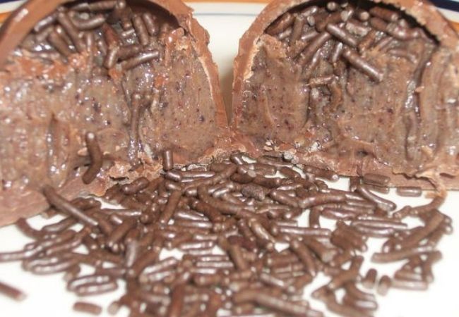 trufas recheadas com brigadeiro