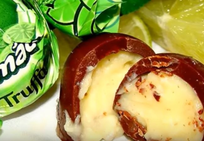trufas recheadas com limão