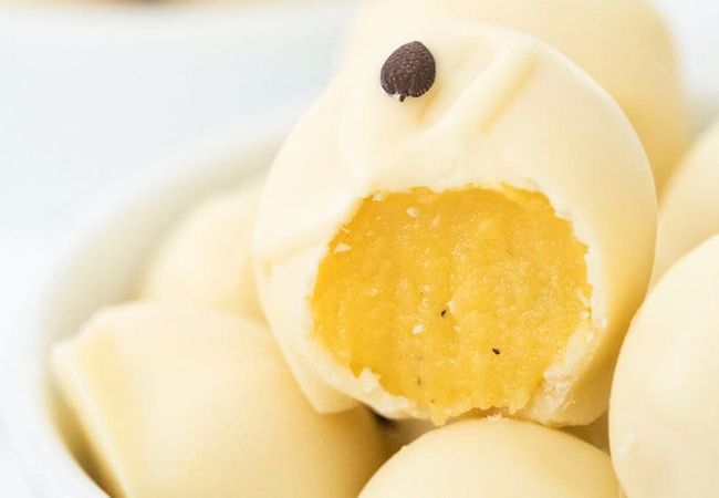 trufas recheadas de maracujá