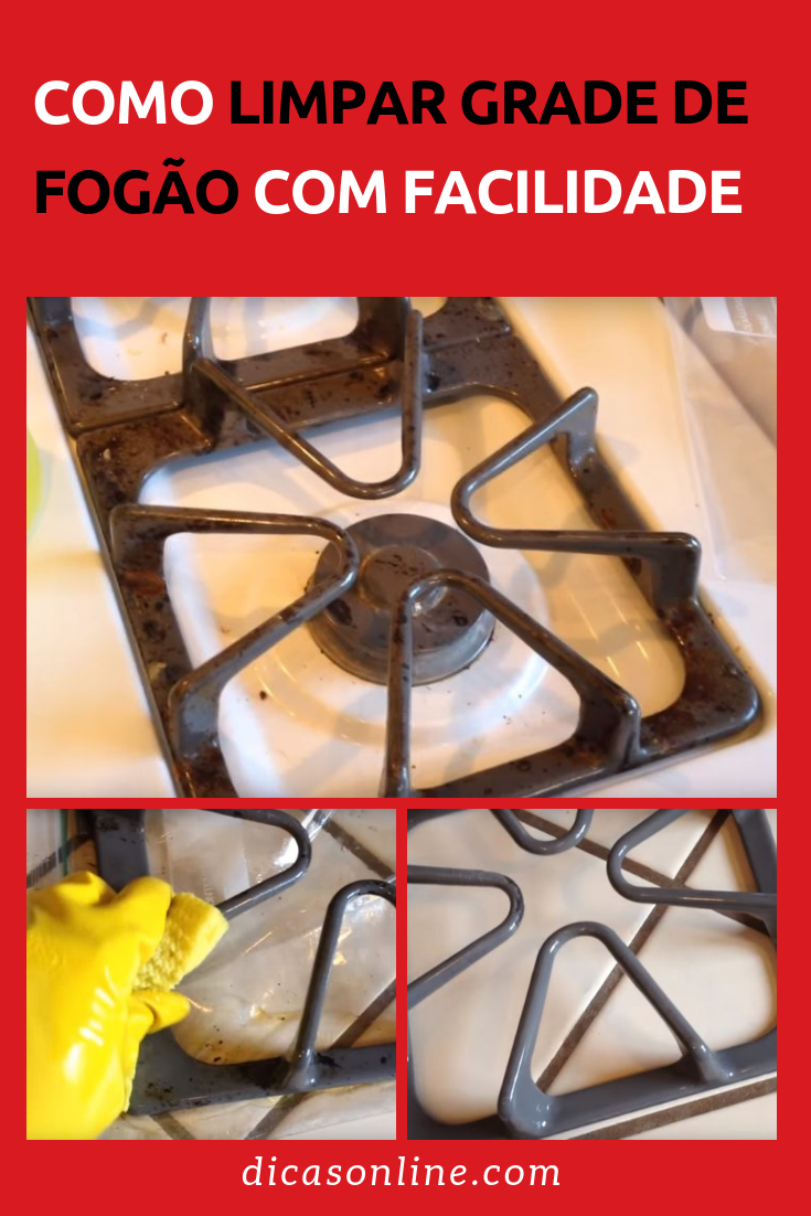Como limpar grade de fogão