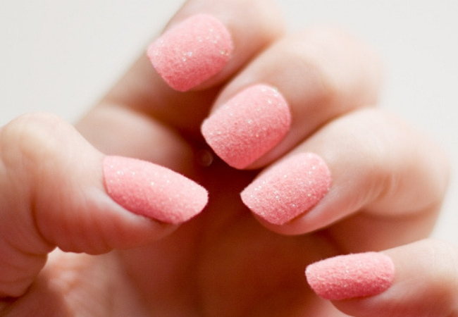 fazer unha de pelúcia salmão