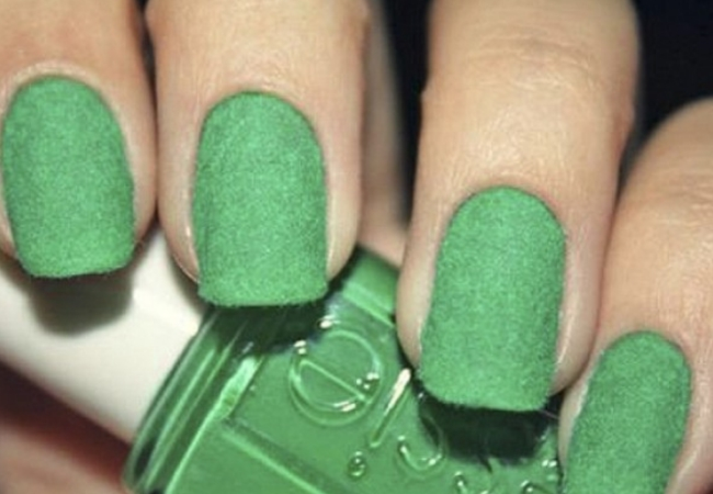 fazer unha de pelúcia verde