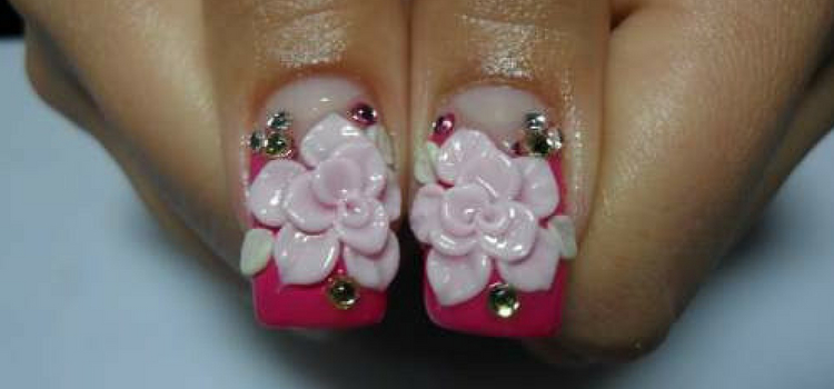 modelo de unhas 3d polegares
