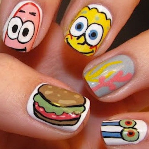 modelo unhas infantis decoradas bob