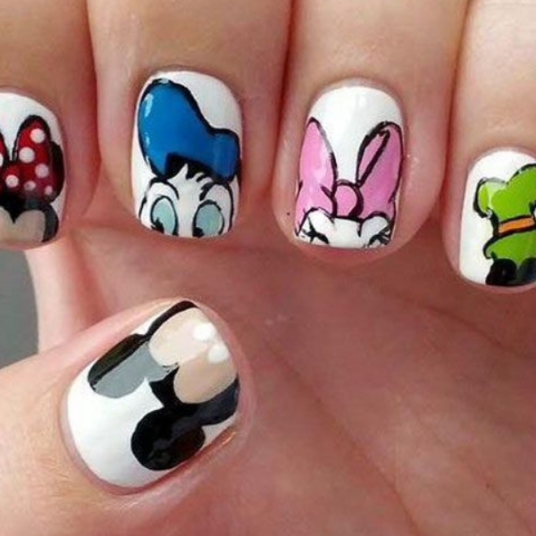 modelo unhas infantis decoradas disney