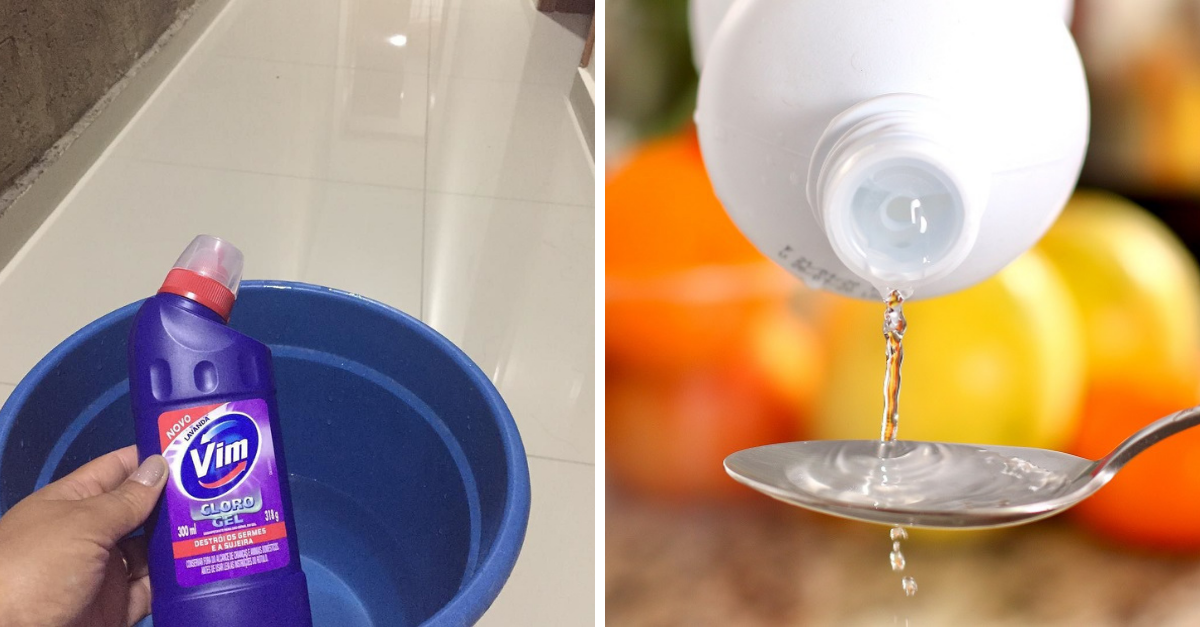 Usar cloro na limpeza: dicas de uso e cuidados com esse produto