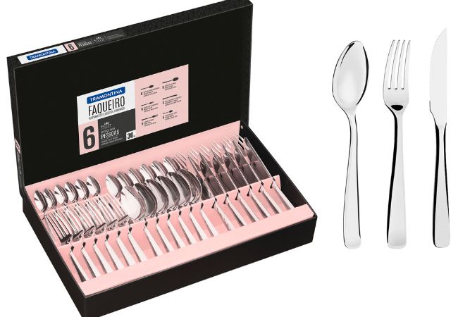 utensílios de cozinha faqueiro