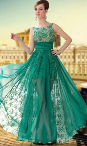 modelo vestidos de formatura convidada verde