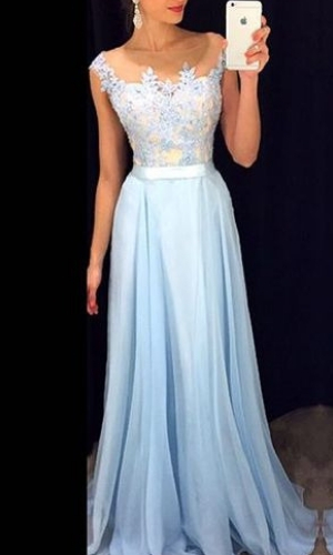 modelo vestidos de formatura longo azul