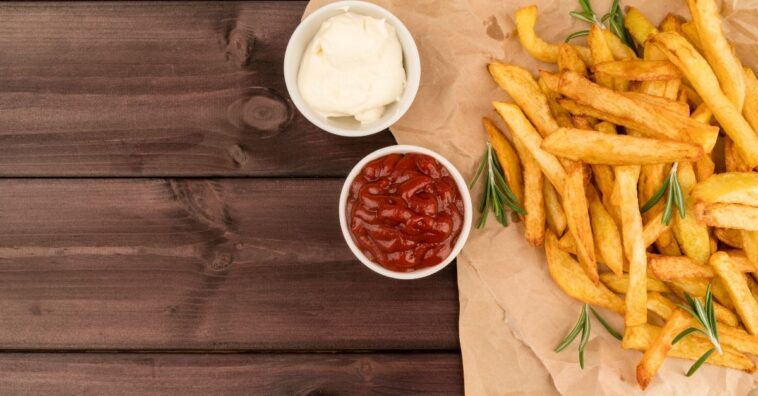 vinagre na batata frita