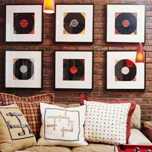 transformar vinil em quadros