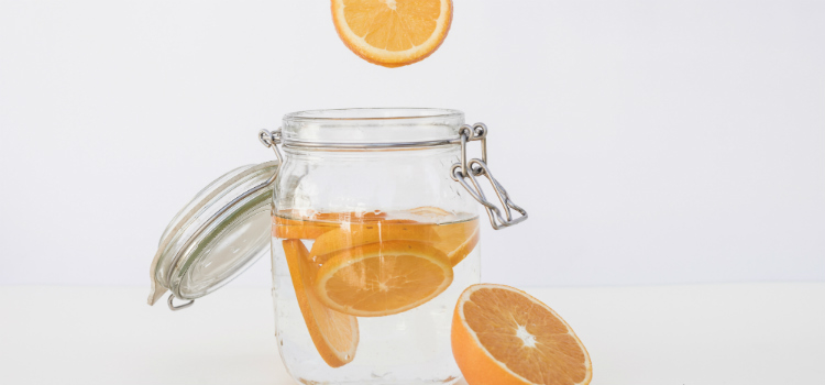 água termogênica laranja