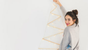 árvore de natal de parede ideias