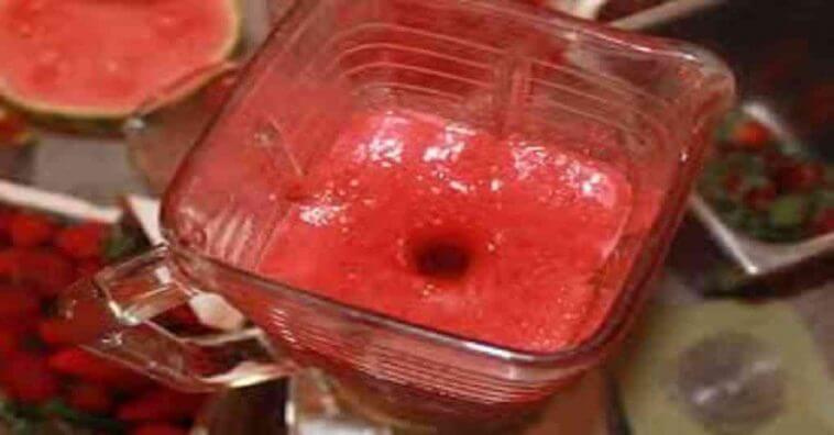 melancia gengibre cha verde